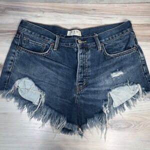We The Free Free People Byron Bay Denim Cut Off Shorts 28 Distressed Jean Short‎
